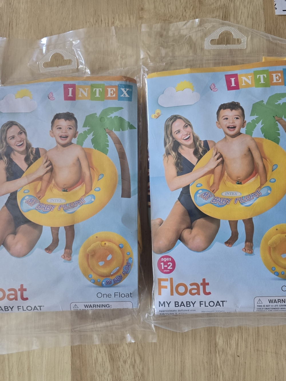 My Baby Float - Yellow Kids One-Piece Swim Ring
